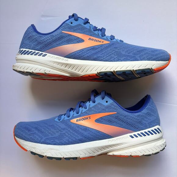 Brooks Womens Ravenna 11 Blue/Coral Running Shoes Size 9 - Picture 3 of 11